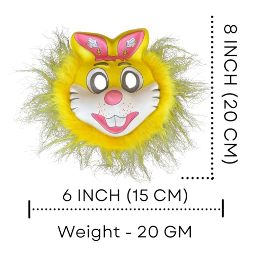Salvus APP SOLUTIONS Holi Face Mask with Elastic – Reusable & Colorful Festival Mask for Holi Celebrations, Breathable & Comfortable Fit (Yellow_6x8 inch) - Image 2