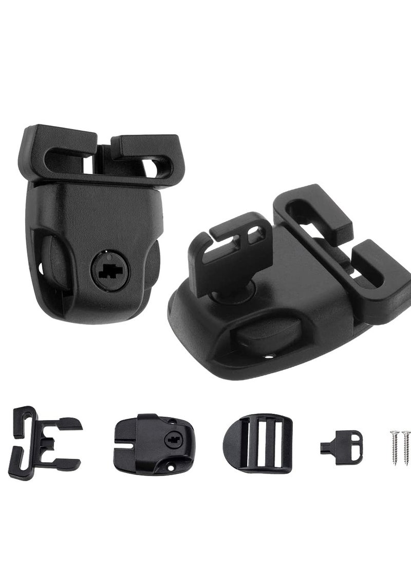 Barakah 4 Sets Spa Hot Tub Cover Clips Latch Replacement Kit, Includes Keys and Hardware Accessories, Lock for Cover Straps, 50x46mm, Ideal for Repairing Broken Latches - Image 3