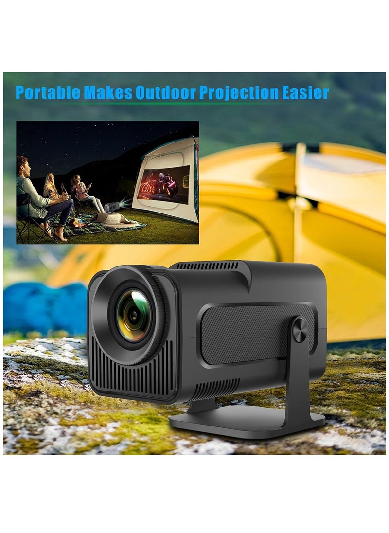 Furtey - New HY320 Mini Portable Projector Auto Keystone Natvie 1080P 4K Supported 10000 Lumens Smart Projector with WiFi 6 BT 5.0 Screen Adjustment 180 Degree Rotation Built-in Android 11.0 OS - Image 1