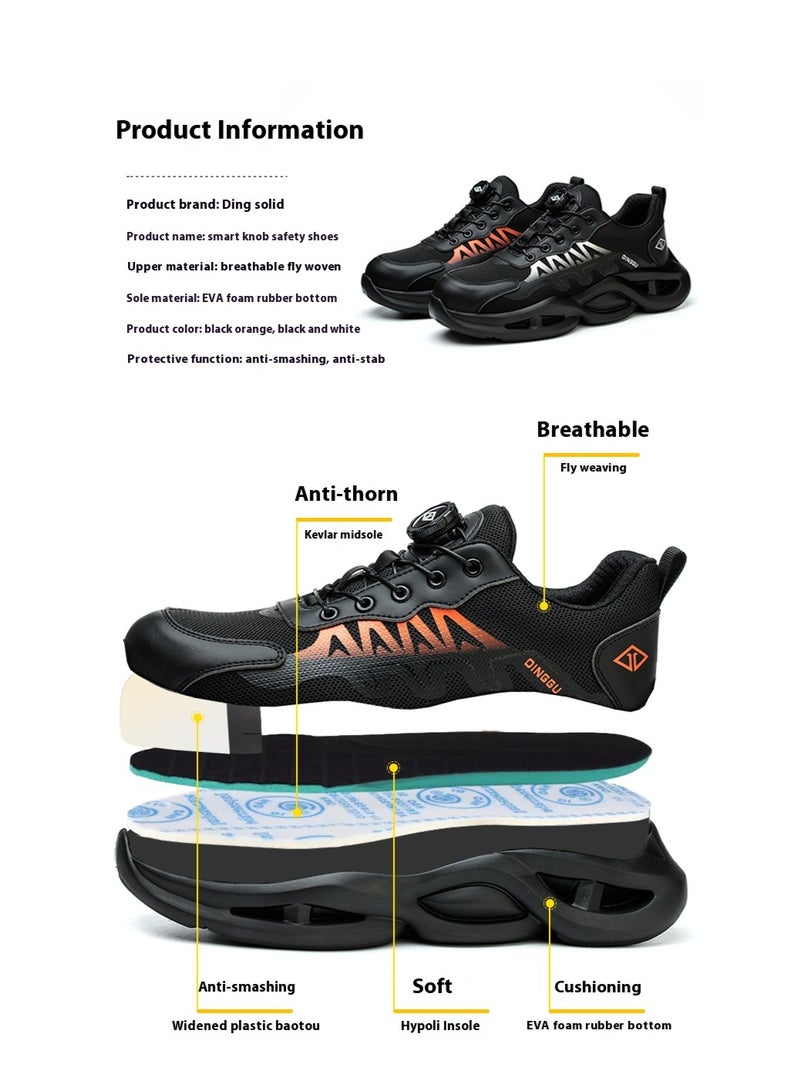 Steel Toe Shoes for Men Lightweight Safety Shoes Comfortable Puncture Proof Slip On Indestructible Work Shoes and Fashion Sneakers. - Image 2