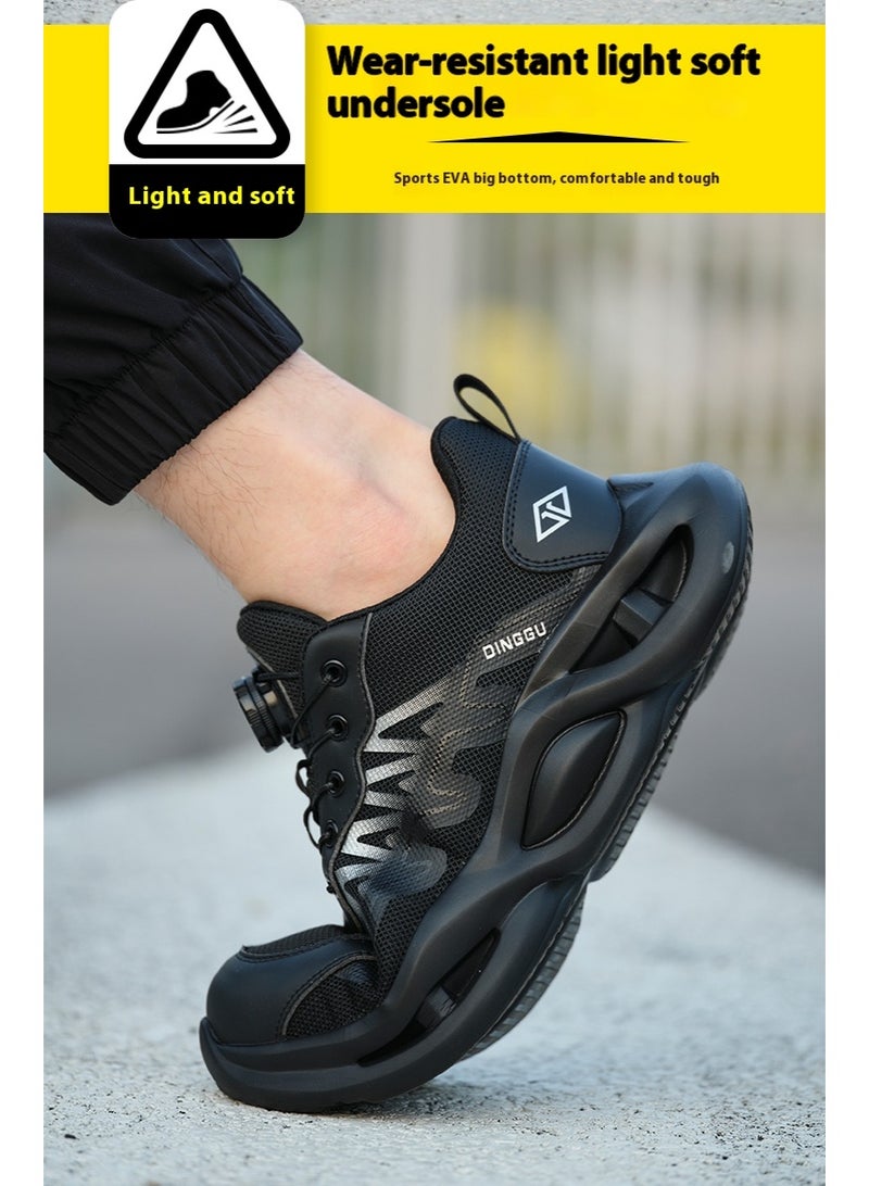 Steel Toe Shoes for Men Lightweight Safety Shoes Comfortable Puncture Proof Slip On Indestructible Work Shoes and Fashion Sneakers. - Image 5