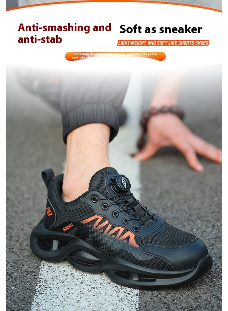 Steel Toe Shoes for Men Lightweight Safety Shoes Comfortable Puncture Proof Slip On Indestructible Work Shoes and Fashion Sneakers. - Image 1