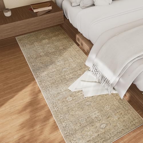 palohom Machine Washable Runner Rug for Hallway: 2'6"x8' Kitchen Runner Rugs with Rubber Backing Non Slip Stain Resistant Boho Floor Rug Soft Carpet Runners for Indoor Entryway Bedroom Bedside Farmhouse - Image 2