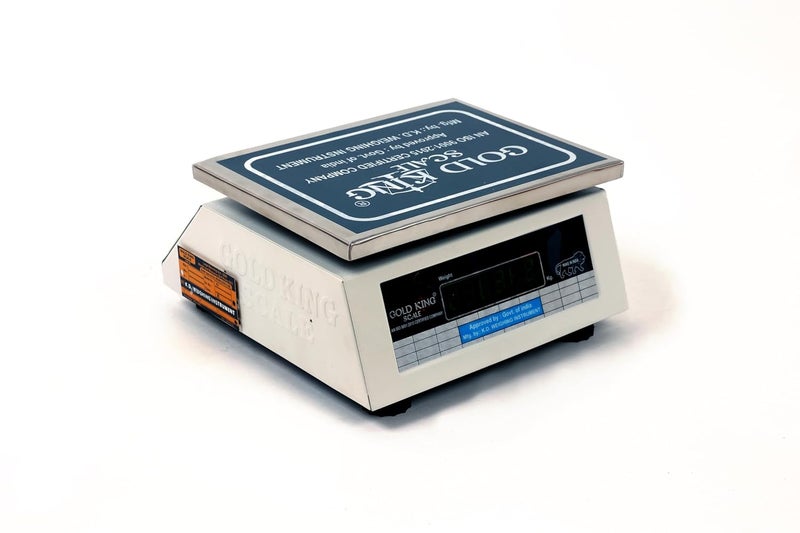 GOLD KING SCALE GOLD KING Digital Weighing Scale 1g Accuracy 20kg Capacity Front Back LCD Display Tabletop Design for Retail Commercial Use Portable White  - Image 2
