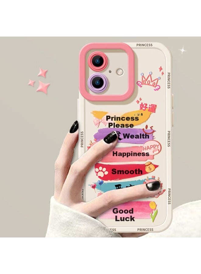 Jiang Ming Jiangming Iphone 17 Case, Slim Full Protection Camera Lens Cover, Shockproof Trendy Luxury Creative Cartoon Soft Shell For Men And Women, Princess Design With Lanyard - Image 2