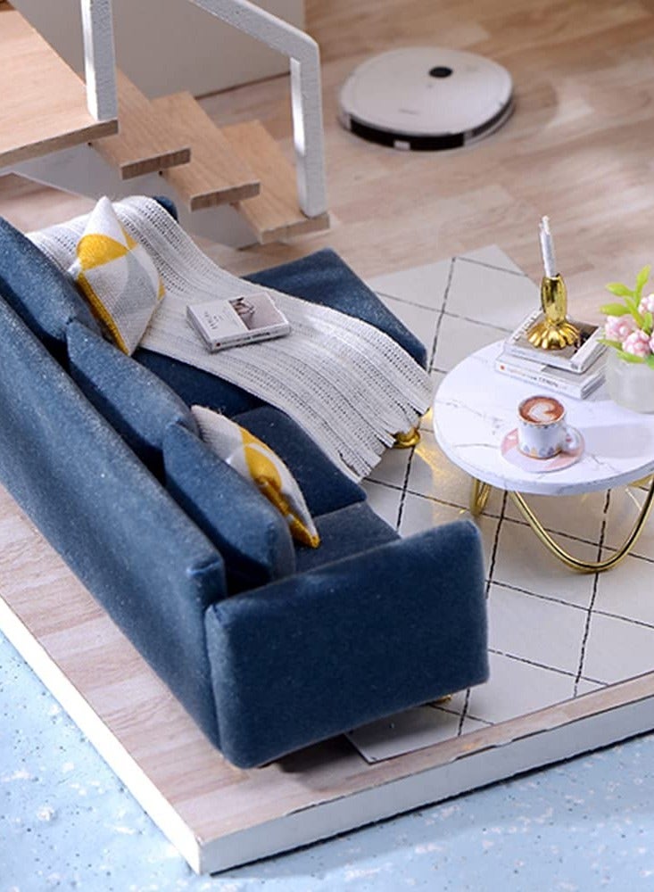 DIY Wooden Dollhouse Kit with Furniture, Dust-Proof Design, and Music Movement - Perfect Creative Room Gift Idea for Valentine's Day! - Image 4