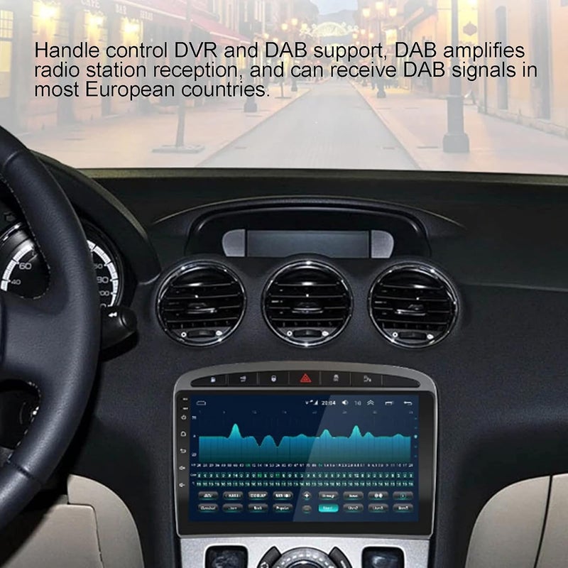 klarako 9in Car Navigation Touch Screen Multimedia Playing for Android10.0 Bluetooth Replacement for Peugeot 408/308/308SW 10?13(1+16G) - Image 3