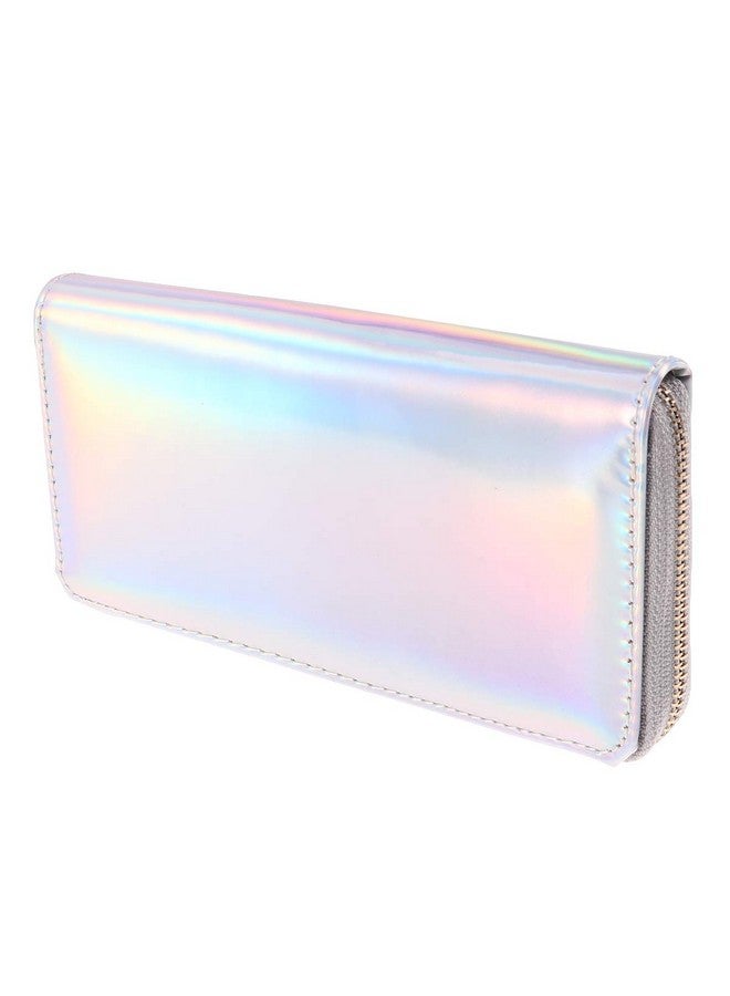 TENDYCOCO Wallet Holographic Zipper Long Wallet Credit Card Holder Clutch Bag For Women - Image 1