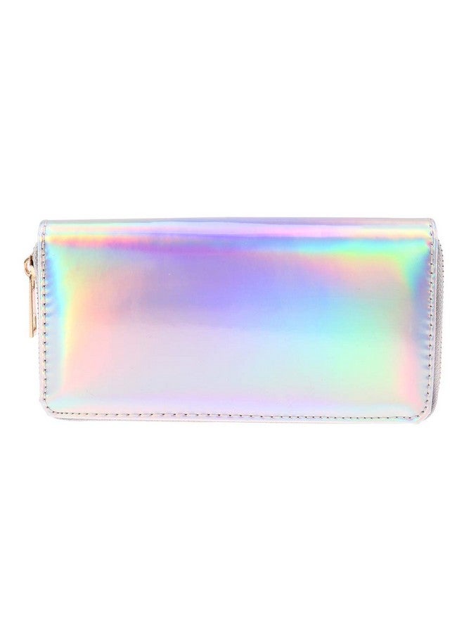 TENDYCOCO Wallet Holographic Zipper Long Wallet Credit Card Holder Clutch Bag For Women - Image 2