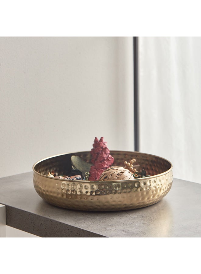 Home Box Avya Metal Hammered Urli 30 x 7 x 30 cm - Image 1