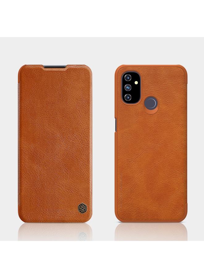Nillkin Case For OnePlus Nord N100 QIN Series Crazy Horse Texture Horizontal Flip Leather Case with Card Slot - Image 1