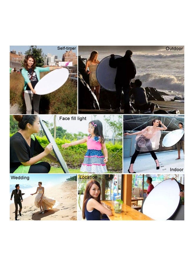 NIBEMINENT 5-In-1 Folding Photographic Reflector Board 60cm Multicolour  - Image 2