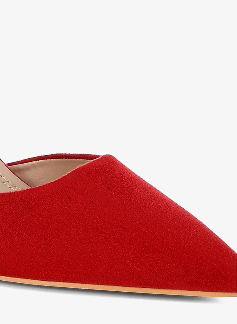 London Rag Red Microfiber Stiletto Sandals in Red for Women | Best Price UAE
