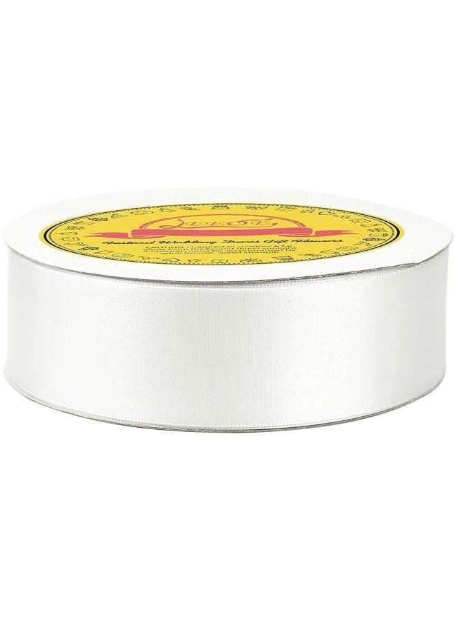 LEEQE Double Face White Satin Ribbon 1-1/2 inch X 50 Yards Polyester White Ribbon for Gift Wrapping Very Suitable for Weddings Party Hair Bow Invitation Decorations and More - Image 4
