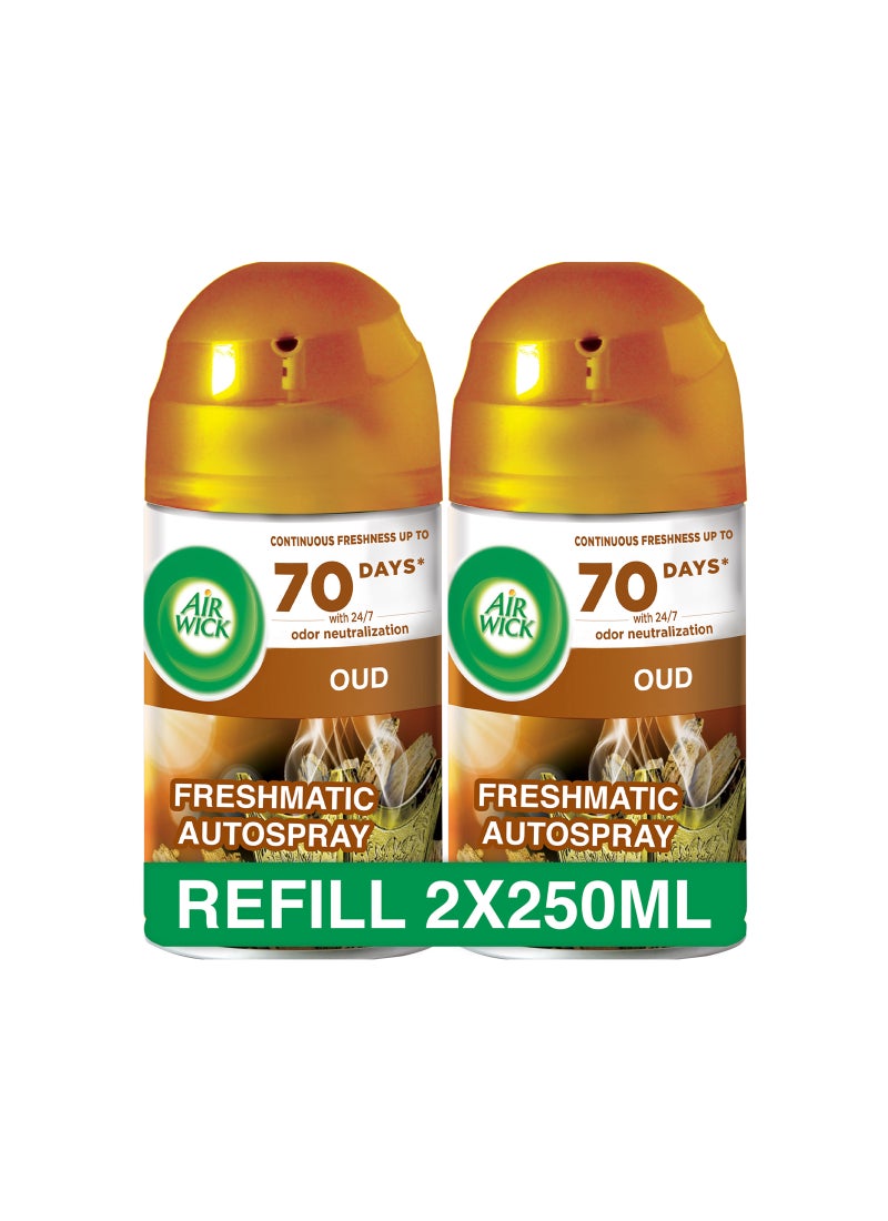 Air Wick Freshmatic Autospray Refill Oud Twin Pack - Image 1