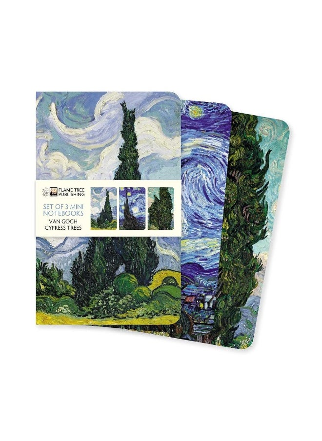 Vincent Van Gogh: Cypresses Set of 3 Mini Notebook  - Image 1