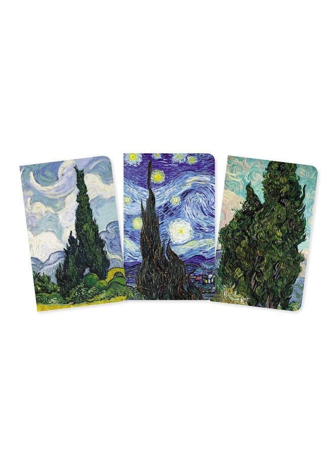 Vincent Van Gogh: Cypresses Set of 3 Mini Notebook  - Image 2