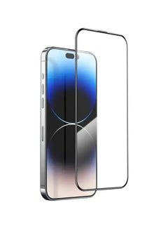 HEXABEX iPhone 15 Pro Max Screen Protector High Quality Tempered Glass Screen Protector for iPhone 15 Pro Max 6.7" Black/Clear  - Image 1
