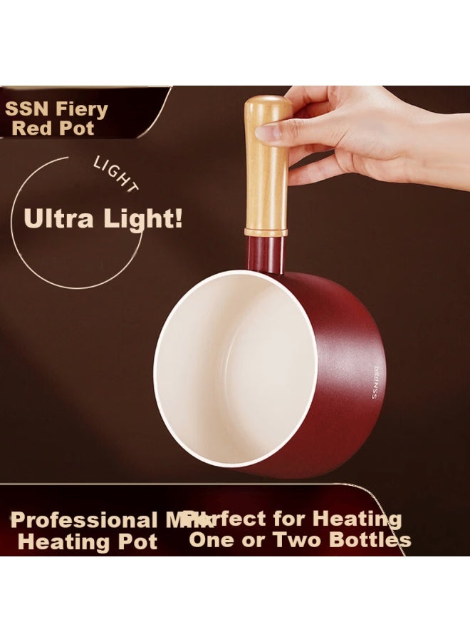 Ssn Mini Small Milk Pot Single Serving Ceramic Non-stick Milk And Soup Pot For 1-2 People - Image 1