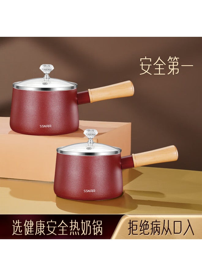 Ssn Mini Small Milk Pot Single Serving Ceramic Non-stick Milk And Soup Pot For 1-2 People - Image 2