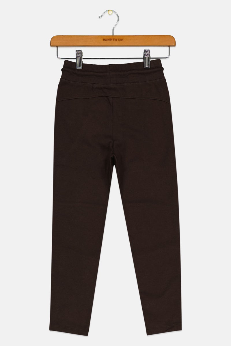 GAP سروال جوجر للأطفال الأولاد بخطوط سادة، بني - Image 2