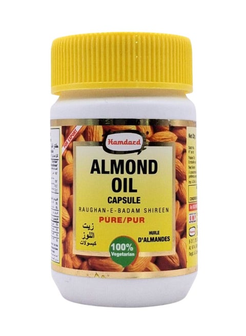 Almond Oil Capsules, Raughan-E-Badam Shireen, 60 Capsules