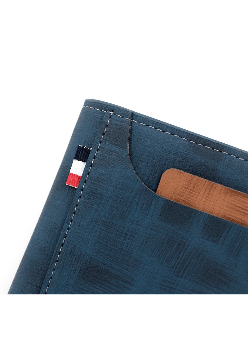 MenBense - Business Men's Wallet Short Wallet Card Holder Document Bag 12*9.5*2cm - Image 1