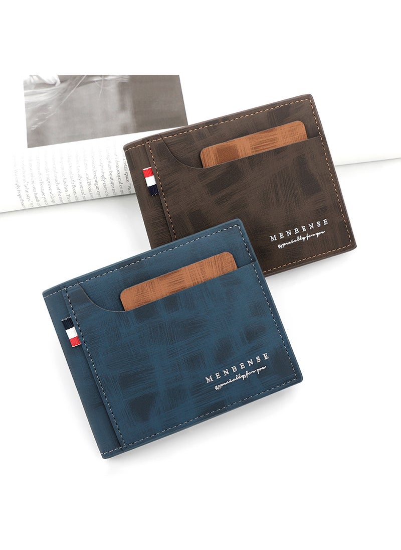 MenBense - Business Men's Wallet Short Wallet Card Holder Document Bag 12*9.5*2cm - Image 1