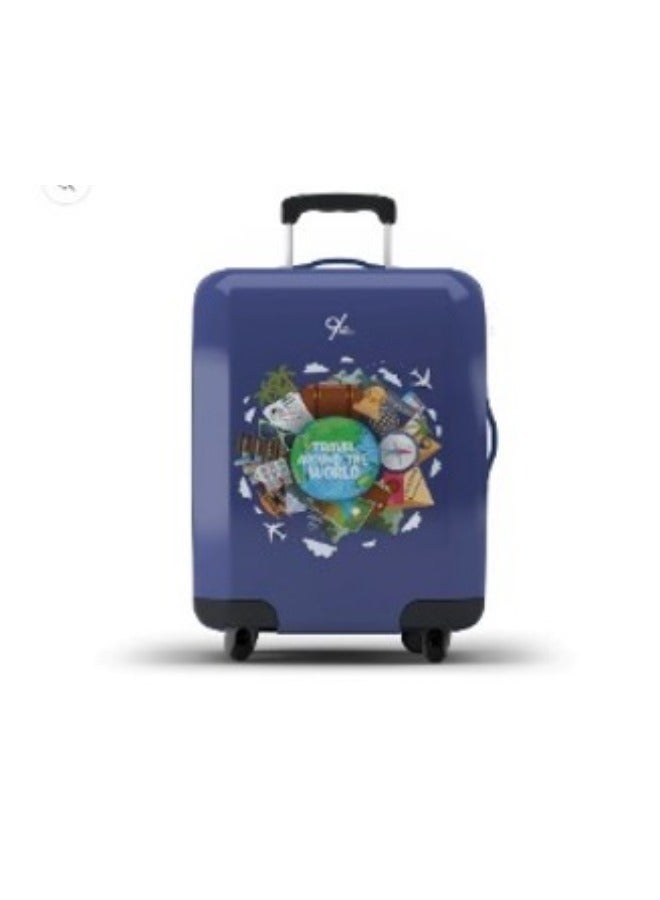 THE NINES LUGGAGE COVER "TRAVEL AROUND THE WORLD" -XL (29-32 inch)