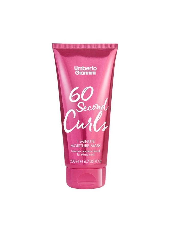 Umberto Giannini Rapid 60 Second Curls Moisture Mask - Provides Intense Hydration & Nourishment in Just One Minute, Revitalizes Dry & Damaged Curls (200 ml) - Image 1