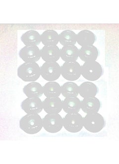 ACE ACE Plastic Chair and Table Buffers (White, Size.4) -Pack of 24 Pieces 
