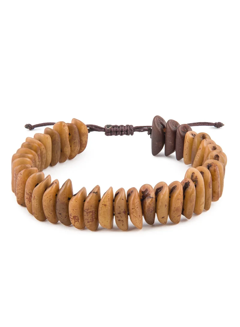 Minza Minza ” Honey Datestone “ Date stone, Handmade Bracelet for Men, Beaded Bracelet, Jewelry for Casual & Special Occasion