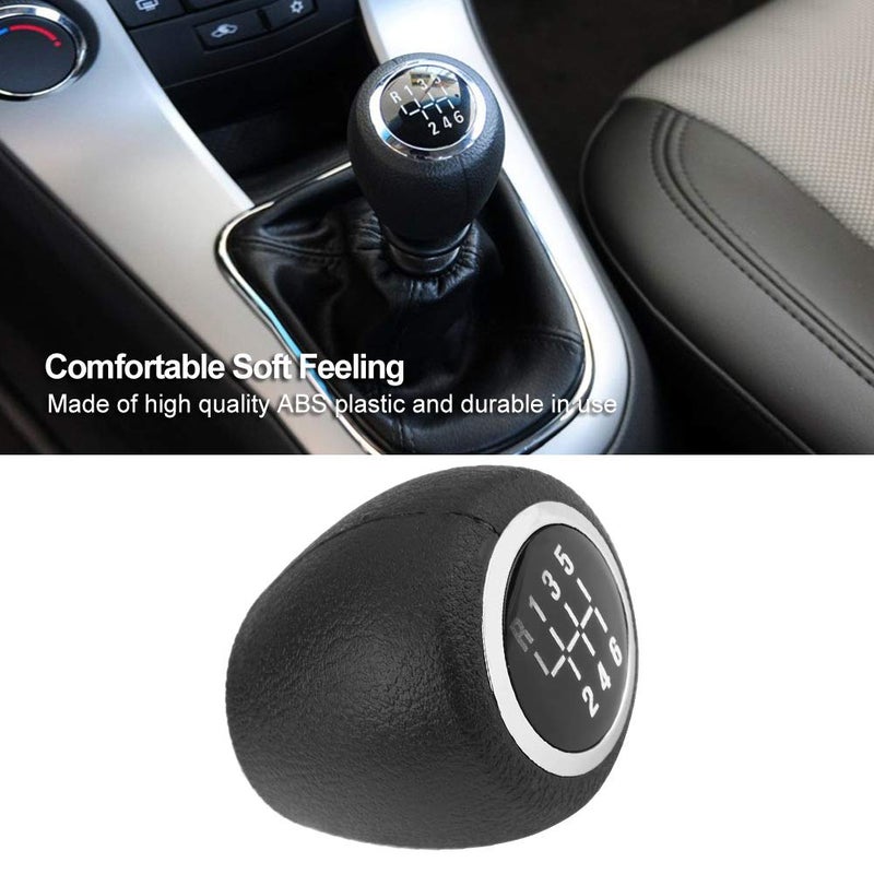 Acouto Gear Shift Knob 6 Speed Car Gear Shift Lever Knob Head Manual Shift Knob Fit for Cruze 2008-2011 - Image 2