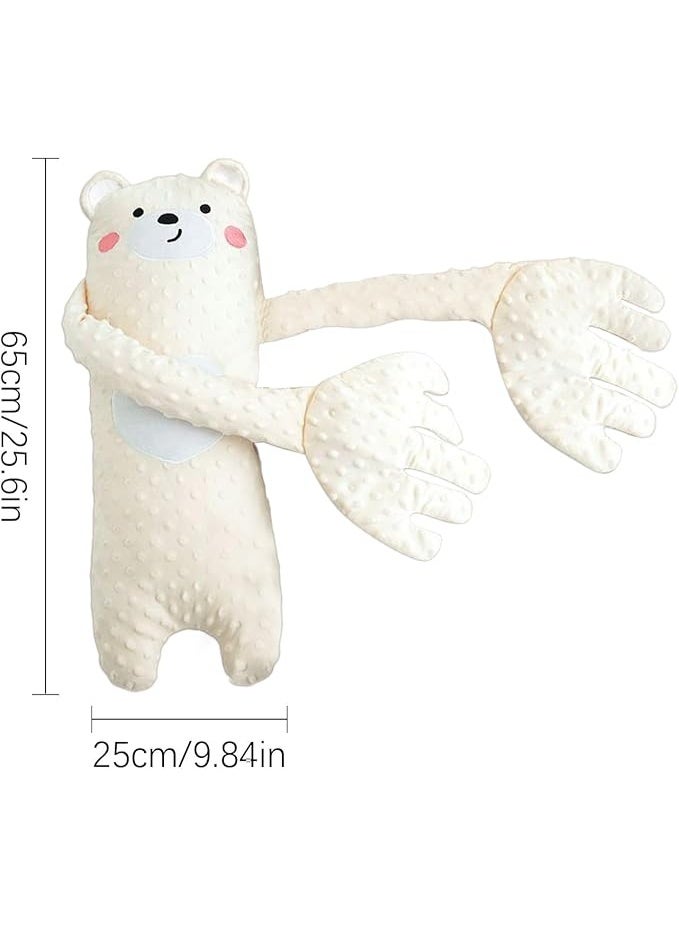 DUNISO Baby Pat Sleeping Toys, Exhaust Pillows, Sleep Soothing Dolls (With Automatic Soothing Palm Pads), Cute Cartoon Remote Control Automatic Hand Pillows, Can Be Hugged And Coaxed To Sleep, Can Be Heated, Help Sleep And Prevent Fright (Bear)  - Image 2