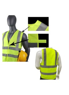 VINSTAR Reflective Vest - Your Ultimate High Visibility Safety Jacket with 360° Protection! (L)  - Image 3