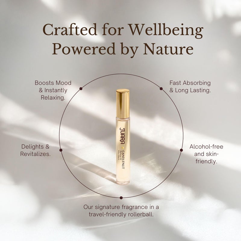 Juara - Candlenut Perfume Oil | Roll-on | Tropical Fragrance for Women | Natural Ingredients | Long Lasting Luxury | Alcohol-Free | Paraben & Sulfate Free | 0.34 oz (10mL) (Candlenut) - Image 2