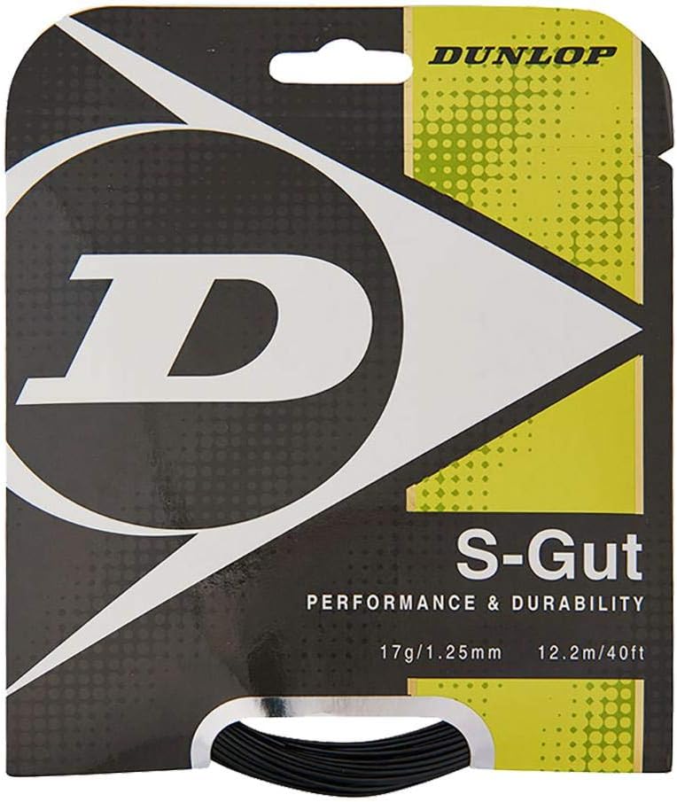 DUNLOP خيط تنس دانونب S-Gut 17 Gauge، أسود - Image 1