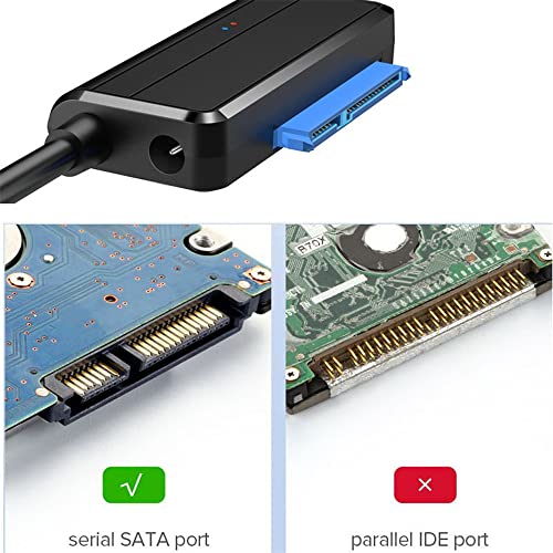 NFHK USB 3.0 to Angled SATA 22 Pin Adapter Cable for 2.5" 3.5inch Hard Disk Drive SSD for Desktop Laptop - Image 4
