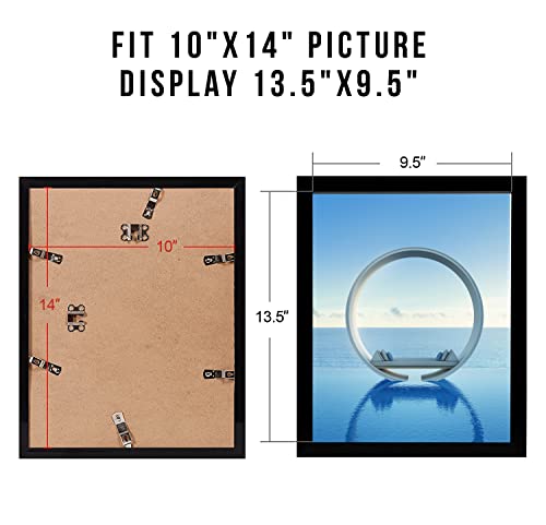 MENNTHUI 10x14 Black Picture Frame, Diamond Painting Frames for 30 x 40cm Diamond Painting Art, Wall Mounting Horizontally or Vertically - Image 2