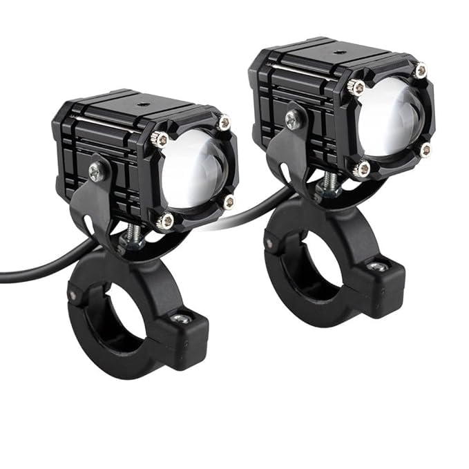 Autozap 2 PCS MOTORCYCLE MINI DRIVE FOG LED LIGHT WHITE, YELLOW, RED DEVIL EYE + STROBE MODE LED WITH HIGH/LOW BEAM SPOT LIGHT (UNIVERSAL OF BIKE) PACK OF 2 - Image 5