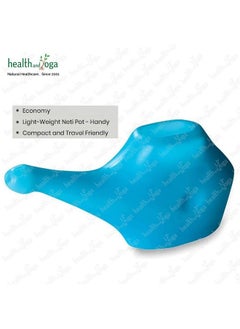 HealthAndYoga® QwikFlo Plastic Neti Pot (Blue-200 ml)- Clears blocked nose & sinuses- Saline Nasal Wash Yoga Detox- For Common Cold & Headaches- Economical, Lightweight, Travel Accessory - pzsku/ZB6631BB1E47ED96AD9DDZ/45/_/1737806234/e3b31ce1-2a4c-4a0b-8eff-e39a93a2ab4e