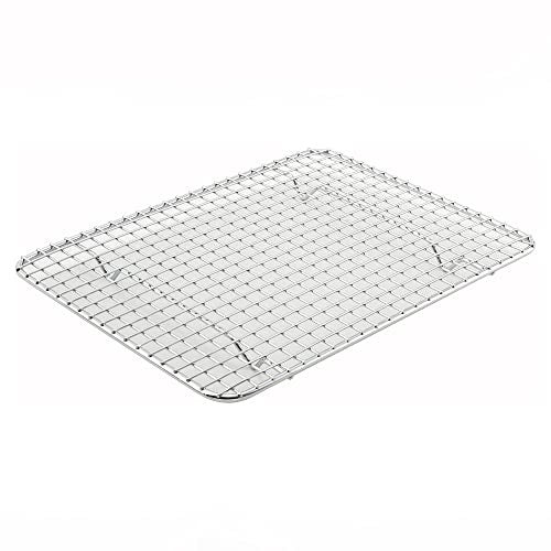 Winco Pan Grate, 8-Inch by 10-Inch,Chrome, Half Size - Image 1