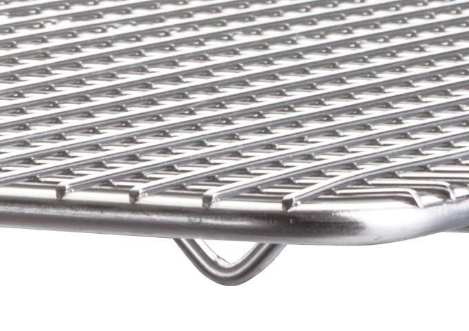 Winco Pan Grate, 8-Inch by 10-Inch,Chrome, Half Size - Image 2