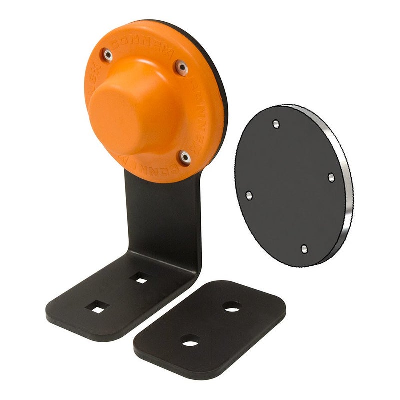 MAG-MATE D3X1BKT Magnetic Door Holder/Stop with Bracket, Door Stopper with Magnets, Holds Doors Open, 2.75" H x 3.5" W x 3.5" L, 27 lbs. Holding Capacity, Orange/Black - Image 4
