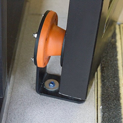 MAG-MATE D3X1BKT Magnetic Door Holder/Stop with Bracket, Door Stopper with Magnets, Holds Doors Open, 2.75" H x 3.5" W x 3.5" L, 27 lbs. Holding Capacity, Orange/Black - Image 2