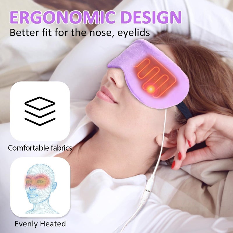 USB Heating Vibrating Eye Mask With Smart Temperature Control For Gift Giving - Image 4