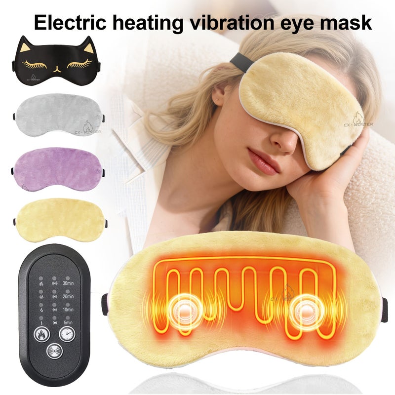 USB Heating Vibrating Eye Mask With Smart Temperature Control For Gift Giving - Image 1