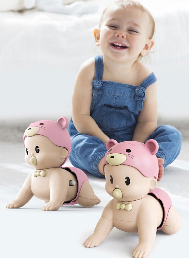 GROIC Crawling Doll Baby Dolls Music Gifts Infant Toy, Baby Gift Kid Toy Baby Toys Baby Doll Toy for Kids Toys for Kids Adorable Electric Doll Child Plastic Climbing Baby Toddler - Image 3