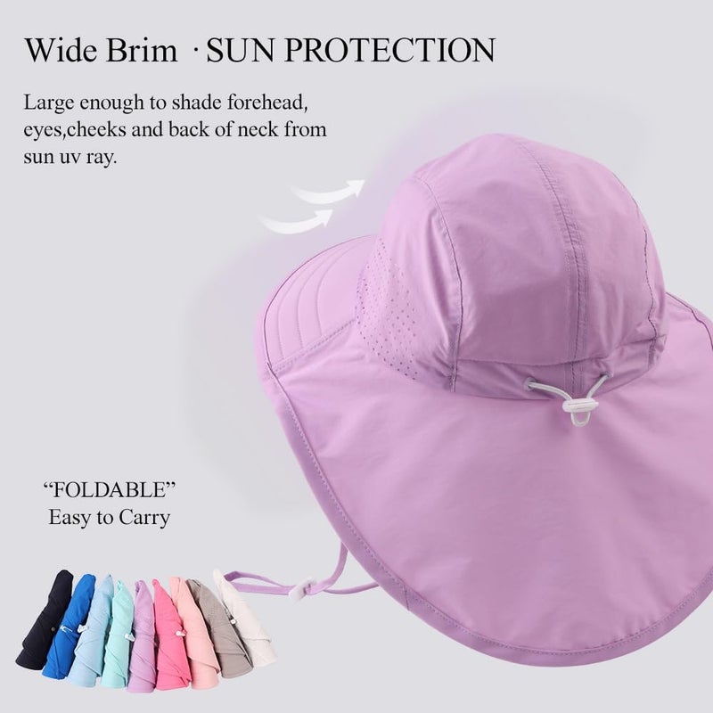 Yuoahcn Baby Dinosaur Sun Hat Toddler Boys Beach Hats Breather Quick Dry Kids Bucket Cap UV Protection Swim Hat for Girl 0-4Y - Image 4