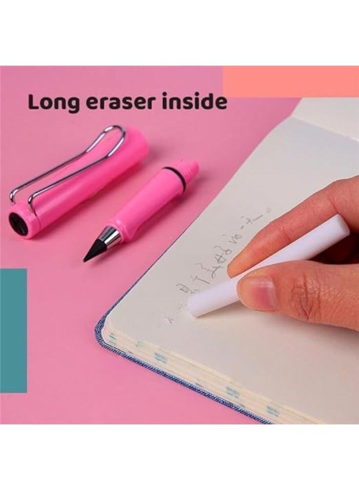 Forever Pencils 6 Pencils, Long Lasting Pencil, Magic Infinity Pencils with Eraser, Cute Long Lasting Inkless Pencil for Kids for Writing, Drawing (6 Pencils) - Image 2